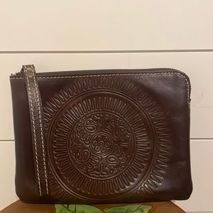 Chocolate Brown Patricia Nash wristlet